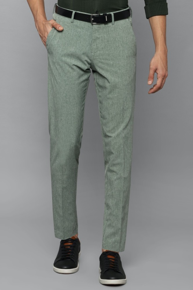 Buy Allen Solly Sport Grey Cotton Slim Fit Trousers for Mens Online  Tata  CLiQ