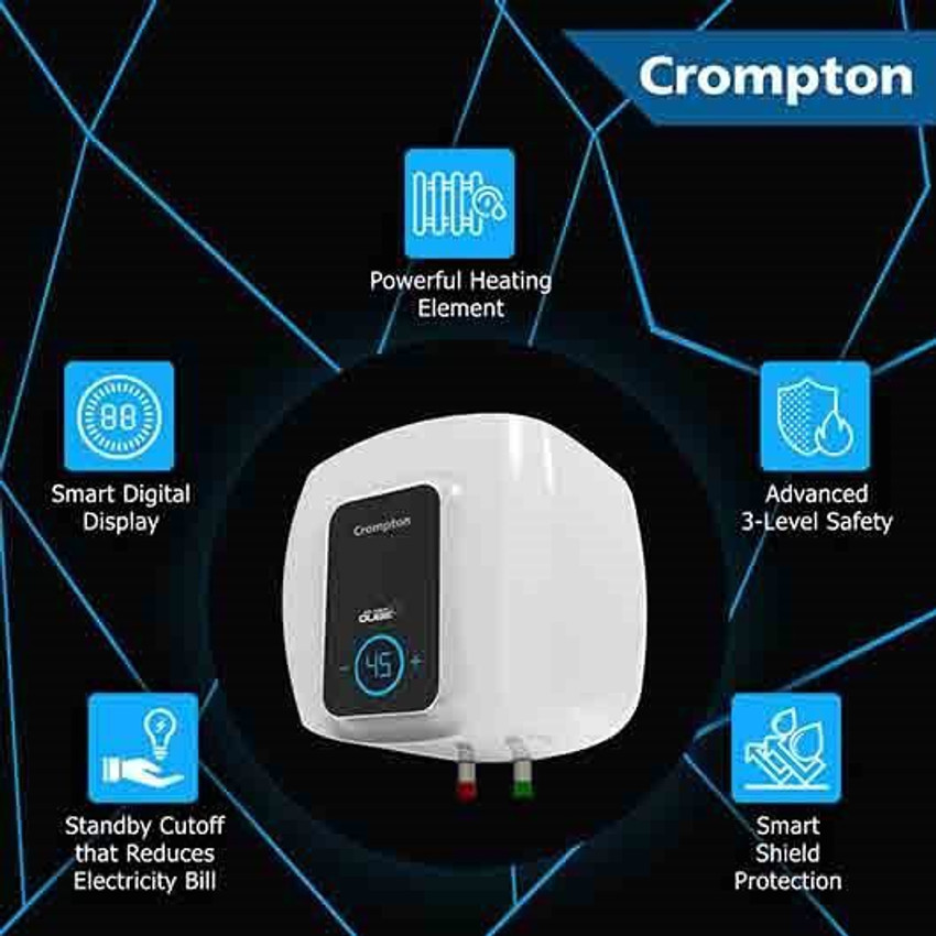 Crompton 25 L Storage Water Geyser (ASWH-3225(Solarium Qube Plus), Black,  White) Price in India - Buy Crompton 25 L Storage Water Geyser  (ASWH-3225(Solarium Qube Plus), Black, White) online at Flipkart.com
