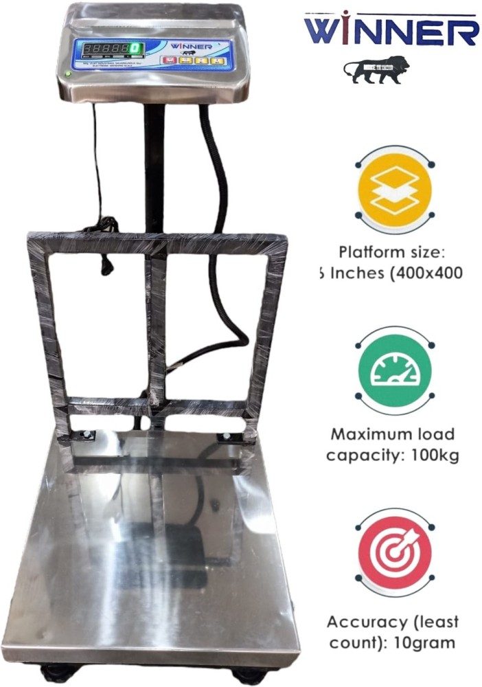 iScale Digital Platform Weighing Scale 100kg Capacity 10g Accuracy