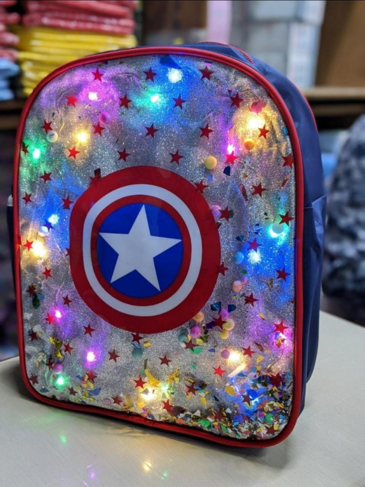 pikpack Kidz Colored Led Light Blinking School Bag  Waterproof School Bag - School Bag