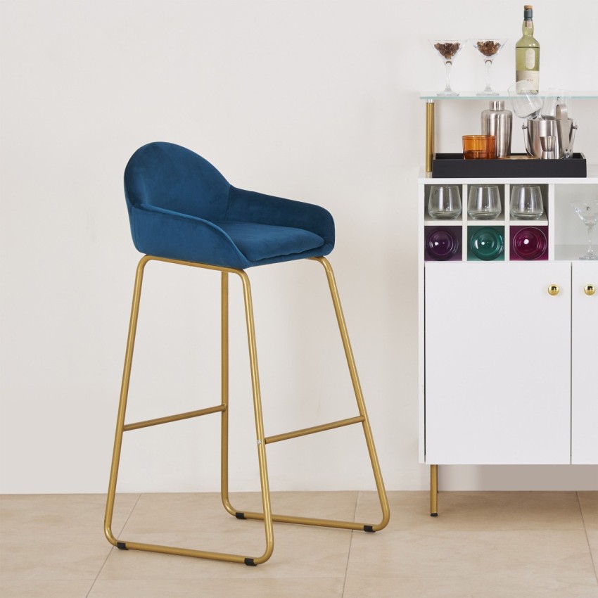 Blue and discount copper bar stools