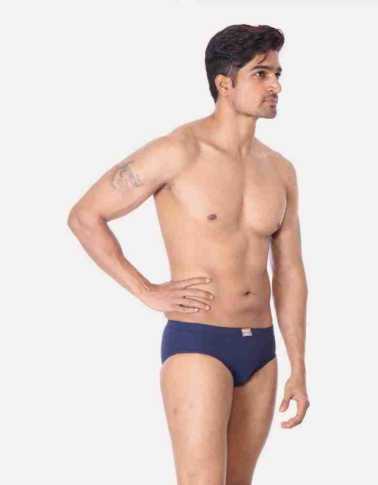 Buy Poomex® Men's Cotton Briefs - Pack of 2 (Assorted Colours) (75CM) at