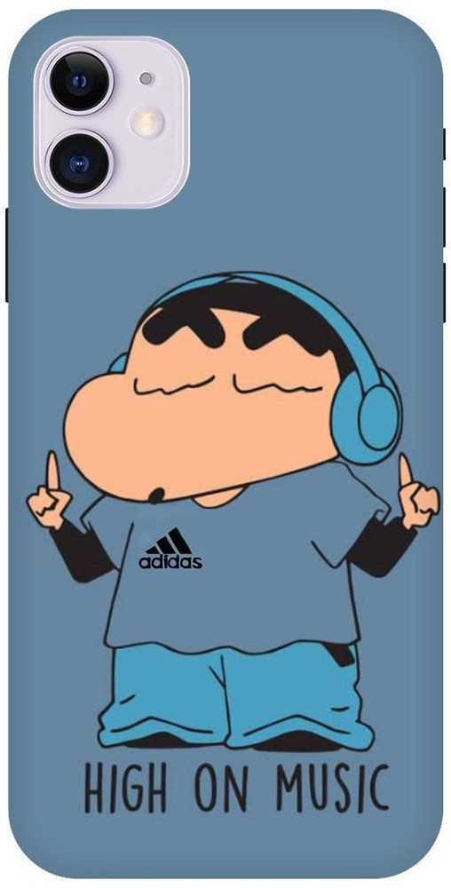 INTERWEY Back Cover for APPLE iPhone 11 SHINCHAN CARTOON. FUNNY