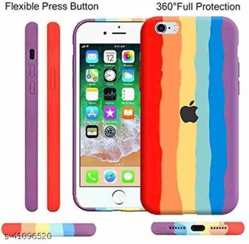 ClickAway Back Cover for Apple Iphone 7s Plus Rainbow Colourfull Silicone  Soft Back Case Cover Shock-Proof - ClickAway 