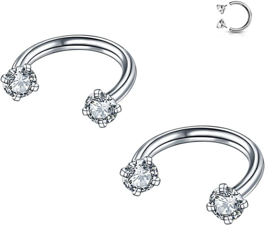 Discover 152+ horseshoe earrings for lobes seven.edu.vn