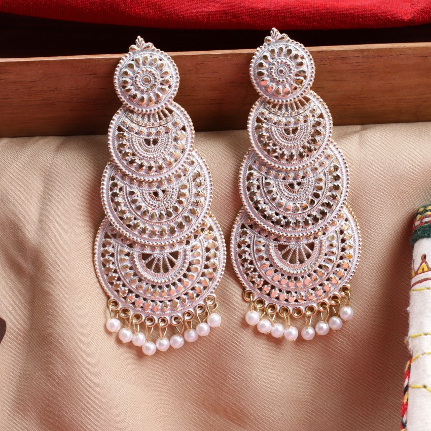 White color deals earrings