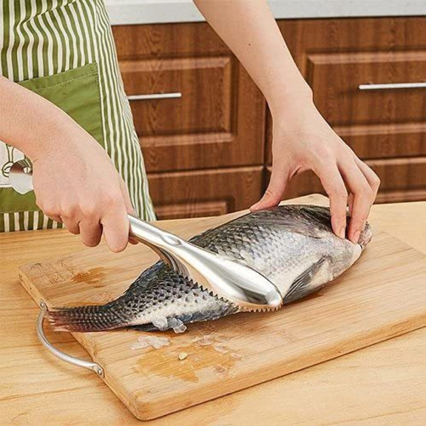  Fish Scaler Brush Fish Scaler Remover with Stainless