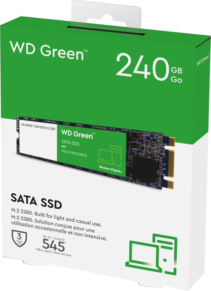 WD Green M2 SATA, 128gb SSD, SATA 545MB/s, Solid State Drive