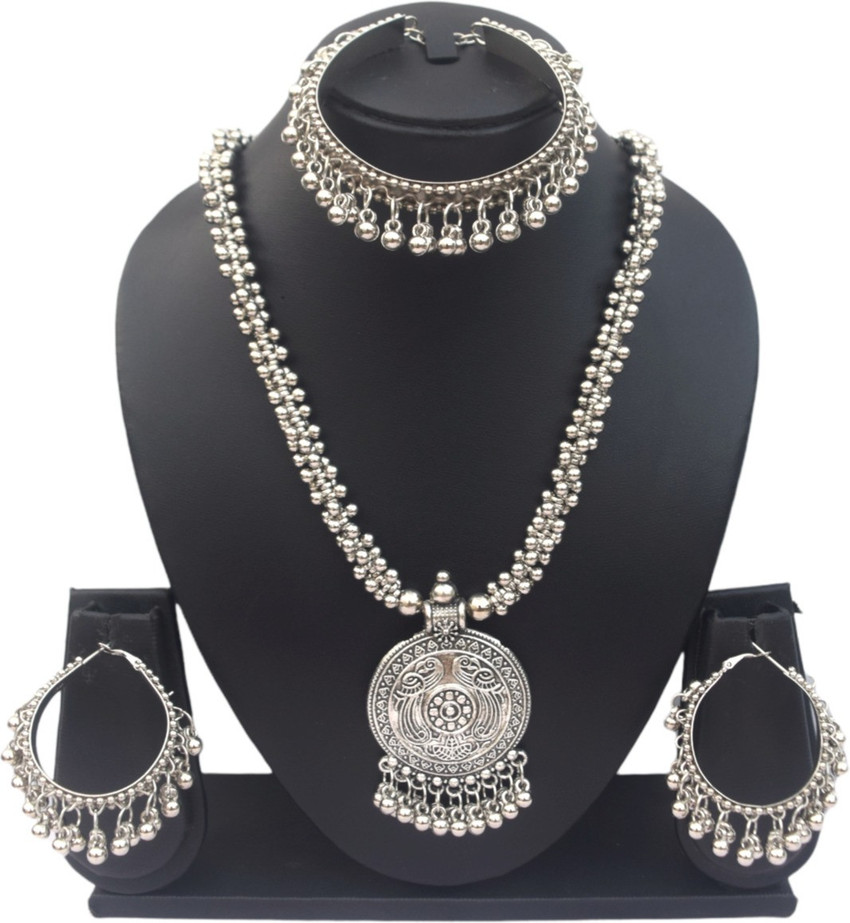 Oxidised jewellery store set flipkart