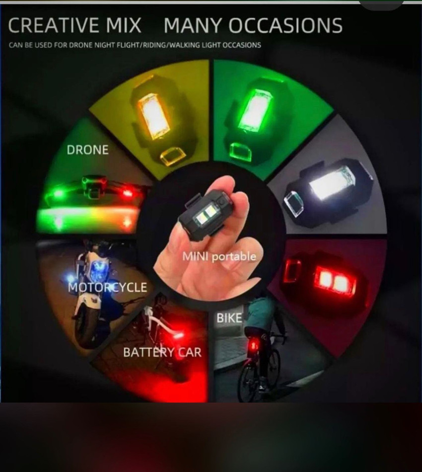 Bike helmet flashing light discount