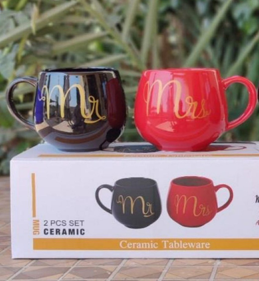 Hujai Mr & Mrss Couple Cup Set Coffee Tea Cup Best For Couple Gifts Ceramic  Coffee Mug Price in India - Buy Hujai Mr & Mrss Couple Cup Set Coffee Tea  Cup
