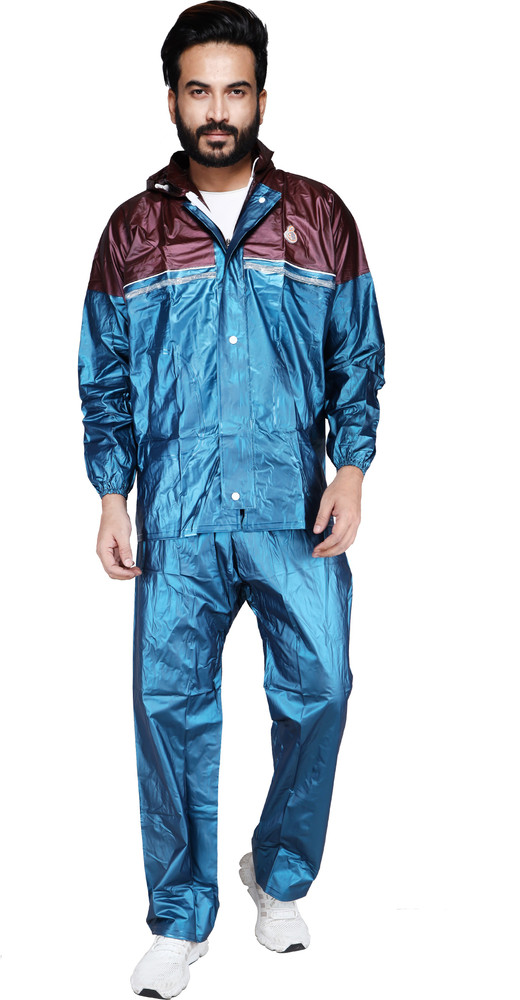 ORANGE Colorblock Men Raincoat Buy ORANGE Colorblock Men