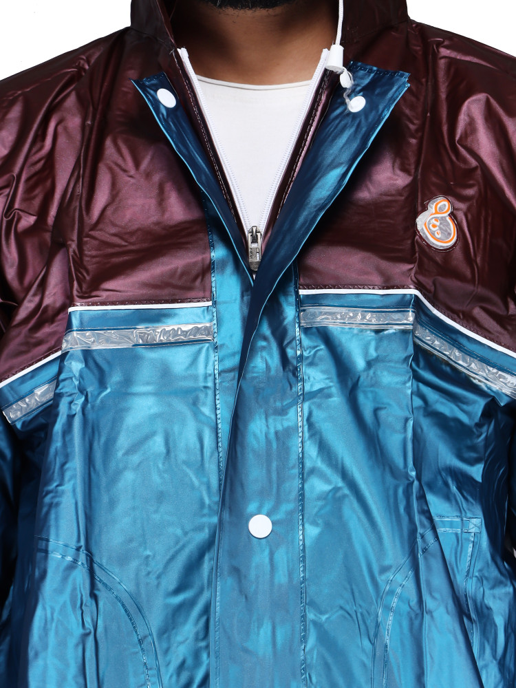 ORANGE Colorblock Men Raincoat Buy ORANGE Colorblock Men