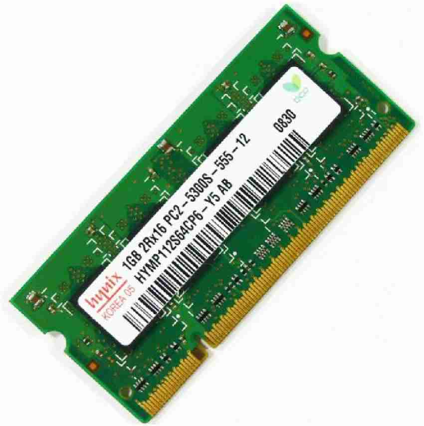 Hynix Laptop RAM DDR2 PC2-5300 DDR2 1 (Dual Channel) Laptop (Laptop RAM 1GB DDR2 PC2-5300) - Hynix Flipkart.com