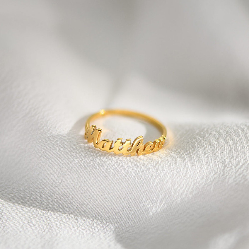 Gold ring sale model with name