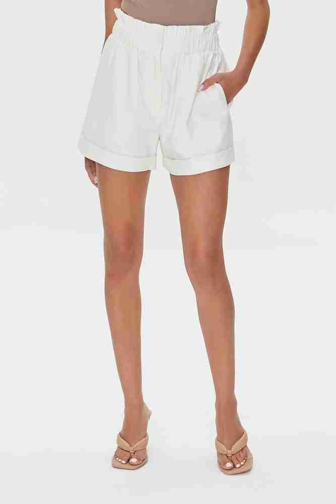 Forever 21 white shorts hotsell