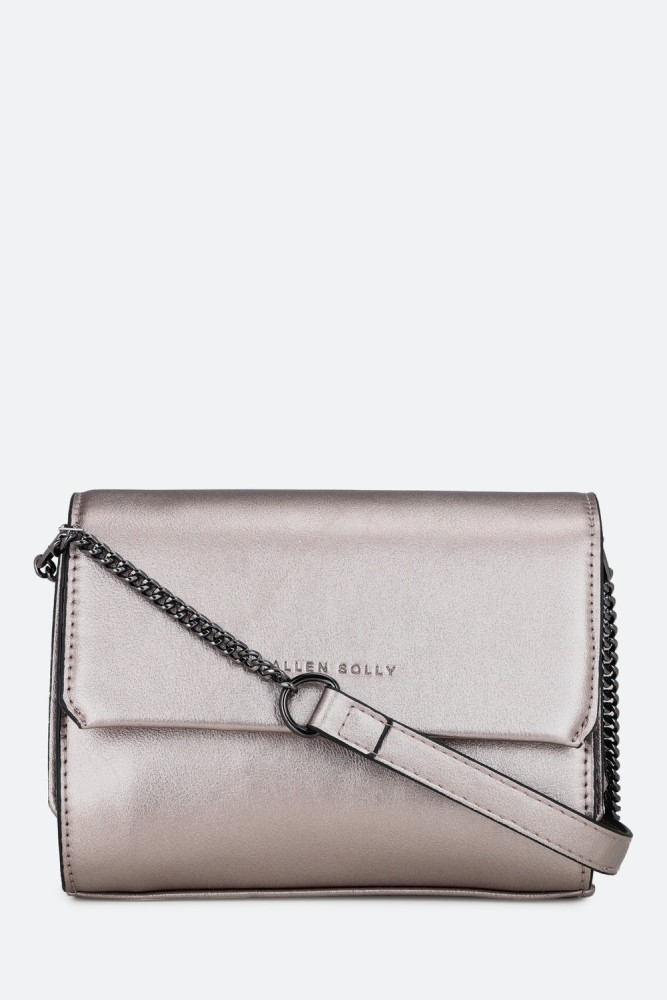 Allen Solly Silver Sling Bag Sling Bags Silver Price in India