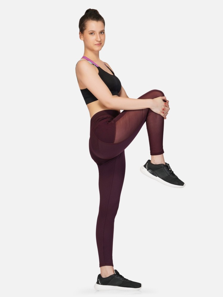 Imperative Neu Look Stretchable Gym wear Leggings Ankle Length Workout Pants  with Phone Pockets