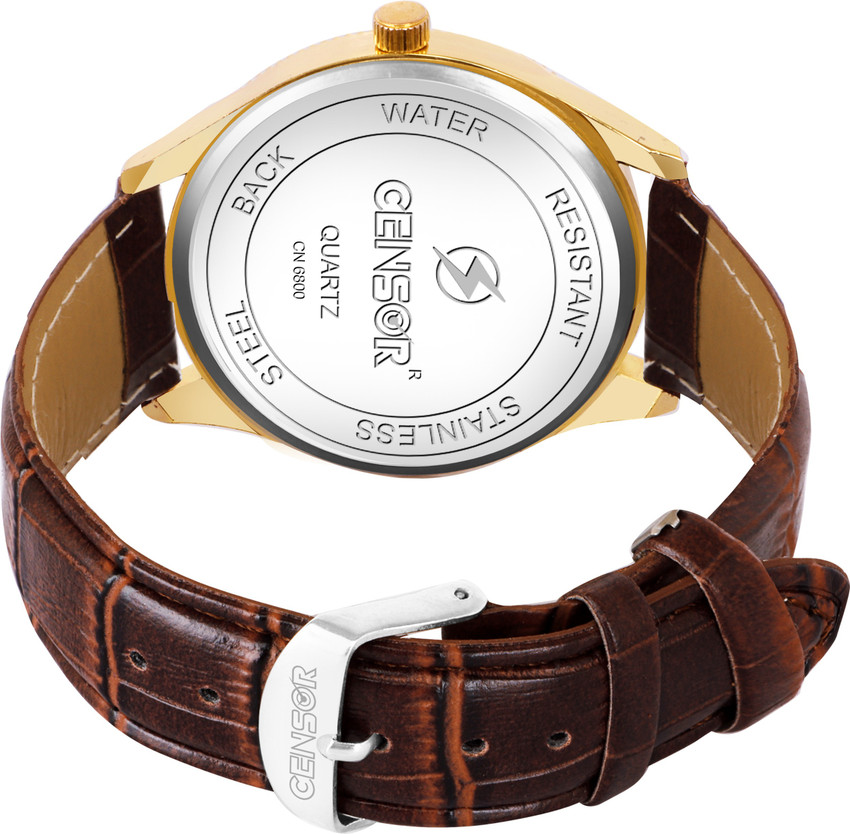 CENSOR CN 6800 BRN GLD Analog Watch For Men Buy CENSOR CN 6800 BRN GLD Analog Watch For Men CN6800 Online at Best Prices in India Flipkart