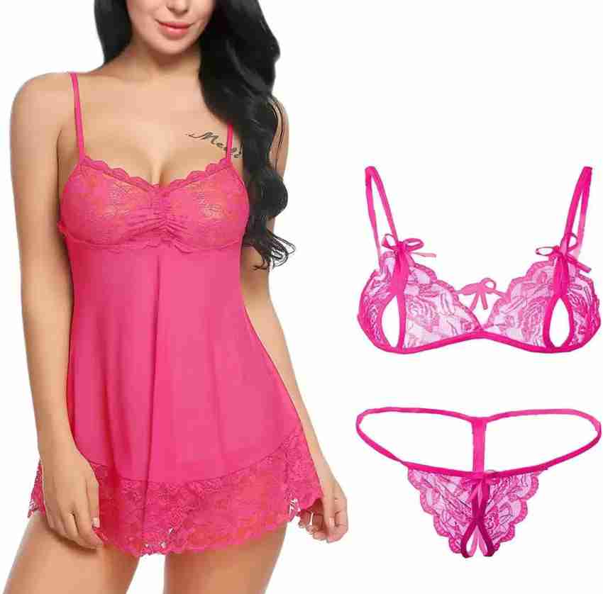 Buy Newba Self Design Babydoll Online at Best Prices in India