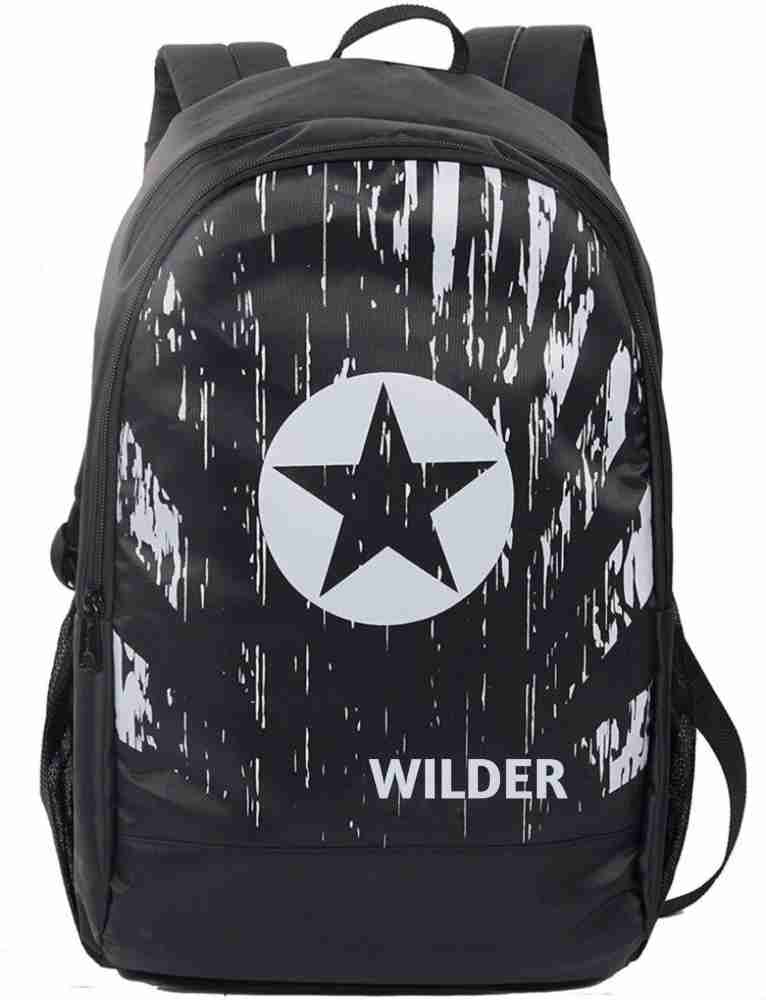 WILDER 25 L Black School Bag Waterproof School Bag