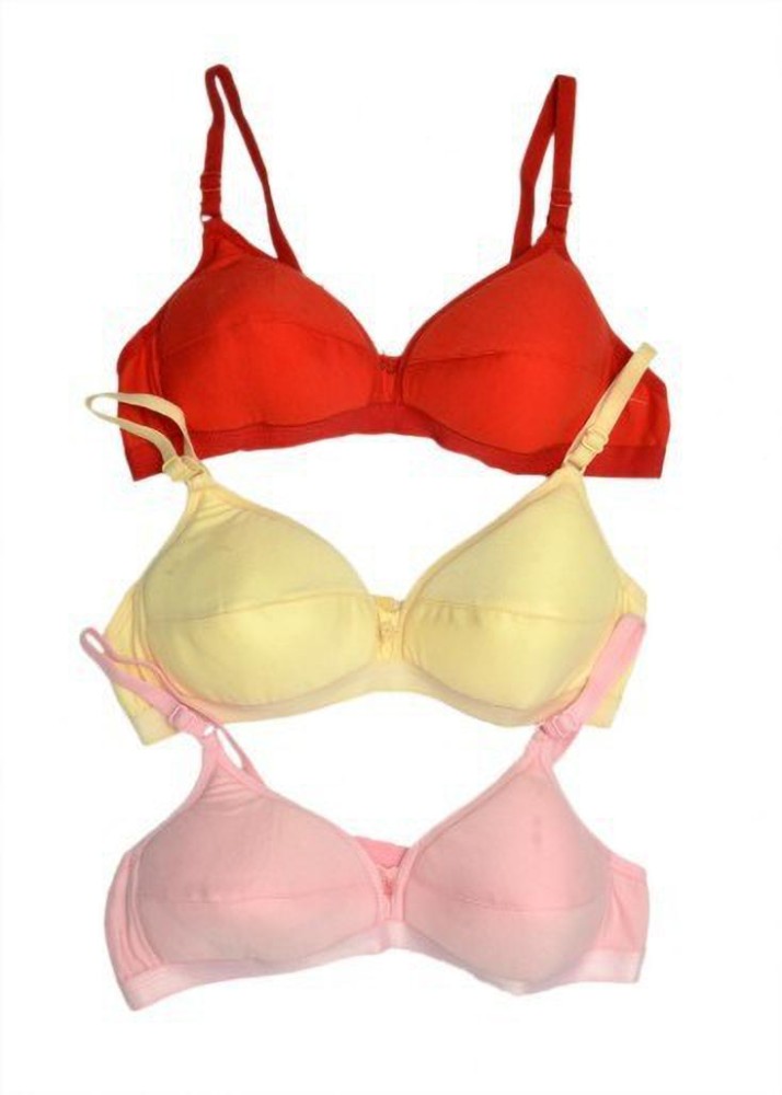 Women' Stylish Multi-Coloured Sponge Padded Bra (Combo Pack of 2)