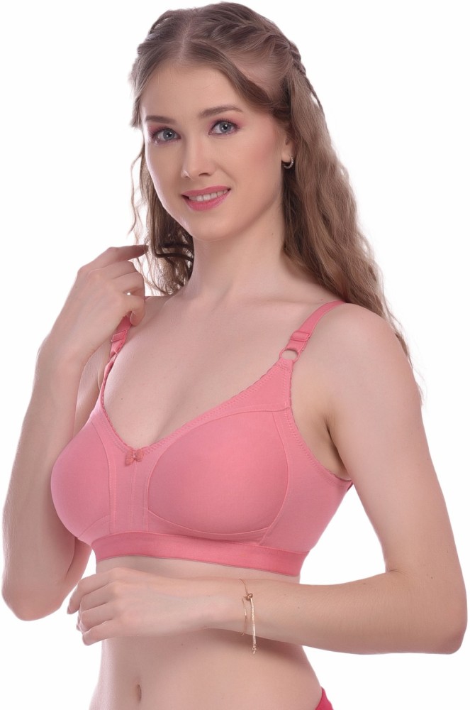Buy Elina Non Padded Cotton T Shirt Bra - Blue Online at Low Prices in  India 