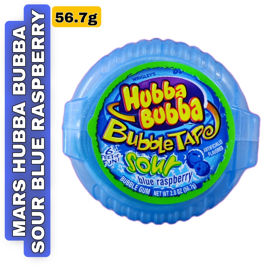 Hubba Bubba 21582 Bububblee Tape Sour Blue Raspberry 2Oz 12Ct 12/Cs