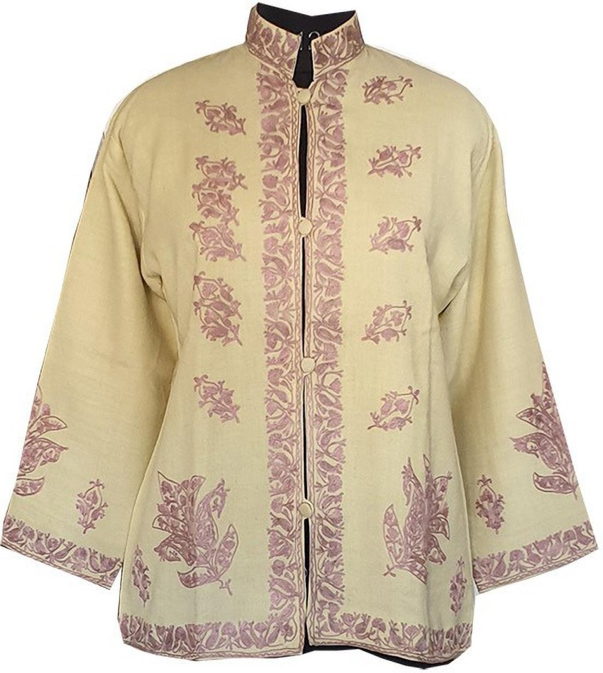 Kashmir Gallery Pure Wool Embroidered Coat Buy Kashmir Gallery