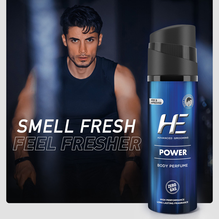 HE Power Smell Fresh Feel Fresh Bold Energetic Irrestible Perfume