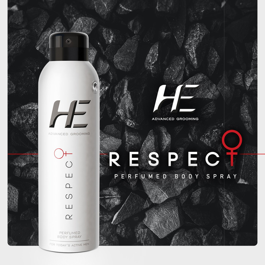 He respect perfumed body spray clearance
