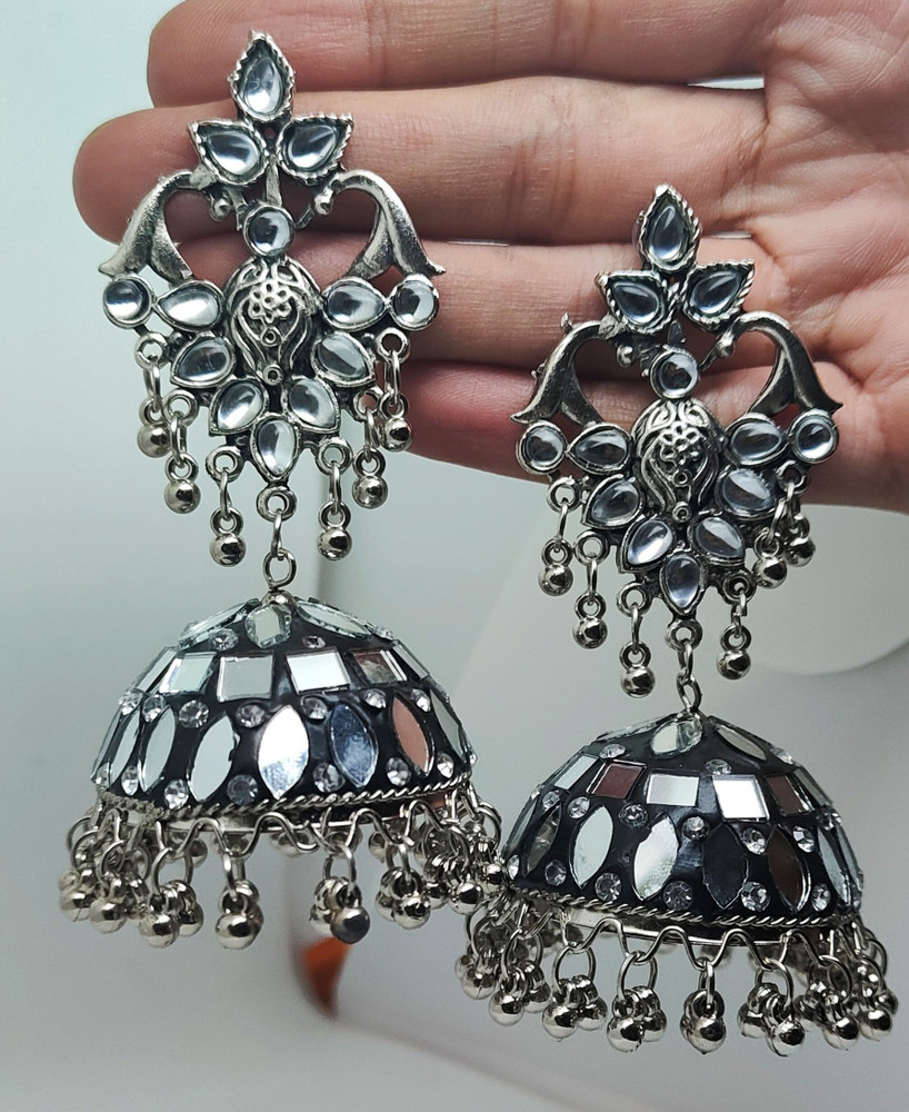 Aggregate 158+ pure silver jhumka earrings online best seven.edu.vn