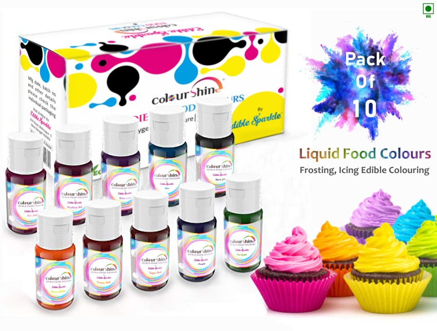 Liquid Concentrated Food Coloring Set Cake Colors Icing Baking