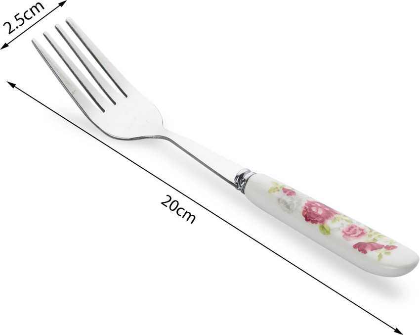 MGeezz Stainless Steel Fork 6 Spoon Set Kitchen Restaurant