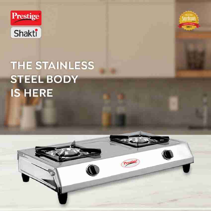 Prestige 2 burner stainless steel outlet gas stove price