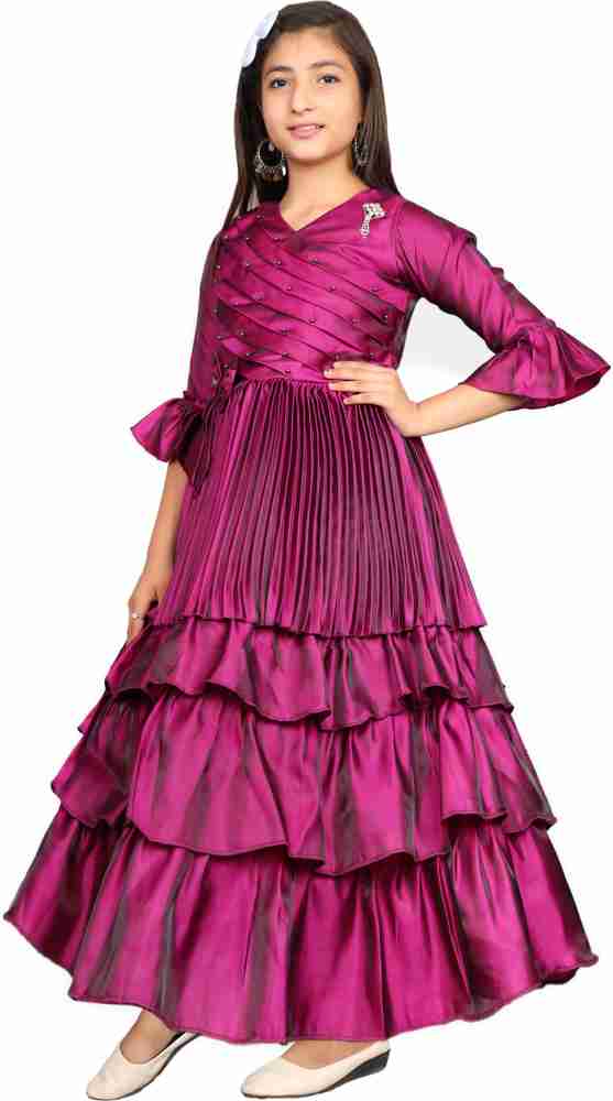 OBAID Indi Girls Maxi Full Length Party Dress Price in India Buy