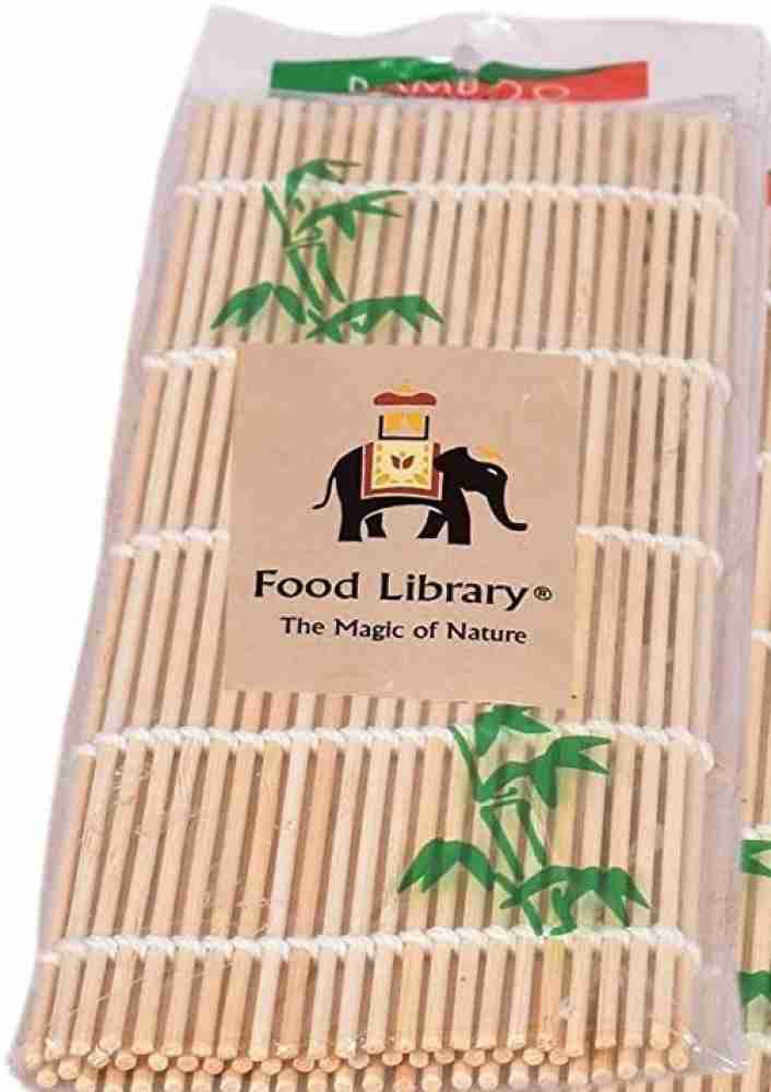 FOOD LIBRARY THE MAGIC OF NATURE Bamboo Sushi Rolling Mat Price in India -  Buy FOOD LIBRARY THE MAGIC OF NATURE Bamboo Sushi Rolling Mat online at