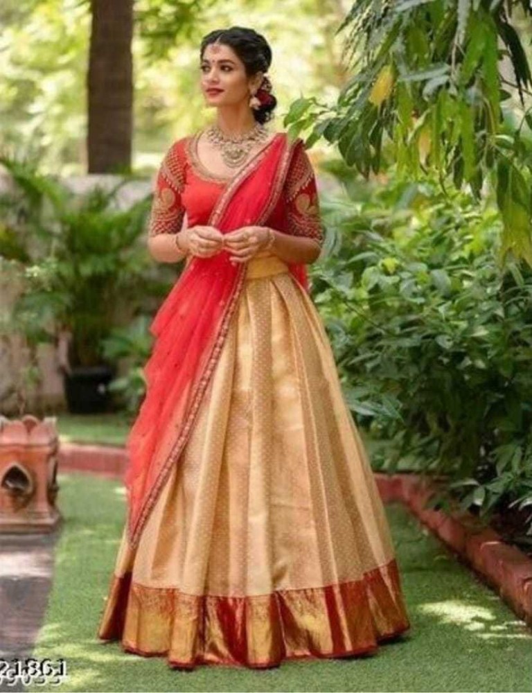 Lehenga saree 2025 with self flipkart