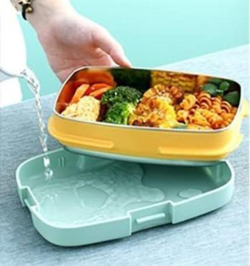 MARU Click Lock Stainless Steel Tiffin Box for School &  Office 1 Containers Lunch Box 