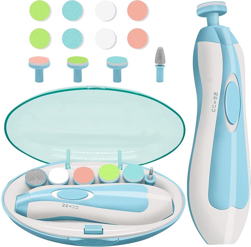 Frida Baby Electric Nail Buffer - Baby Nail File, Nail Clippers + Trimmer  Kit - 4 Buffer Pads, Led Light + Case : Target