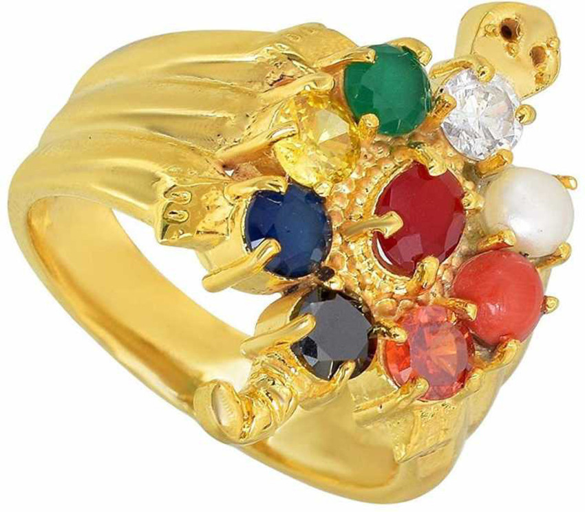 Navratna gold outlet ring price