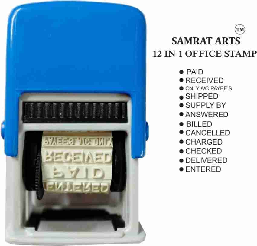 SAMRAT ARTS ALL IN ONE MULTI OFFICE STAMP SELF INK Price in India - Buy  SAMRAT ARTS ALL IN ONE MULTI OFFICE STAMP SELF INK online at