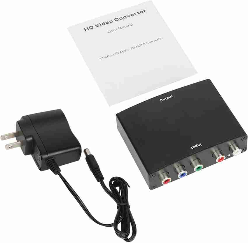 microware Component to HDMI Converter YPbPr to HDMI 5 RCA RGB to