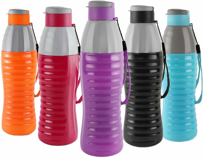 Cello Puro Plastic Sports Insulated Water Bottle,Set of 4, Assorted (900 ML)