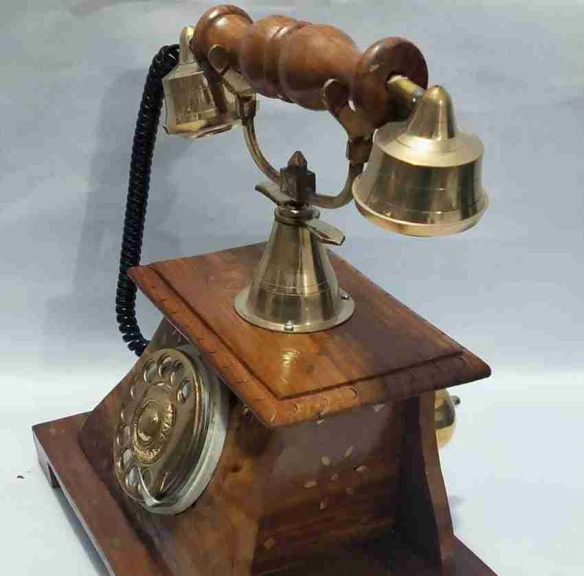 Furniture Hub Wooden Telephone, Old Fashion Rotatory Numbers Dial , Antique  Landline Phone Decorative Showpiece - 22 cm Price in India - Buy Furniture  Hub Wooden Telephone, Old Fashion Rotatory Numbers Dial 