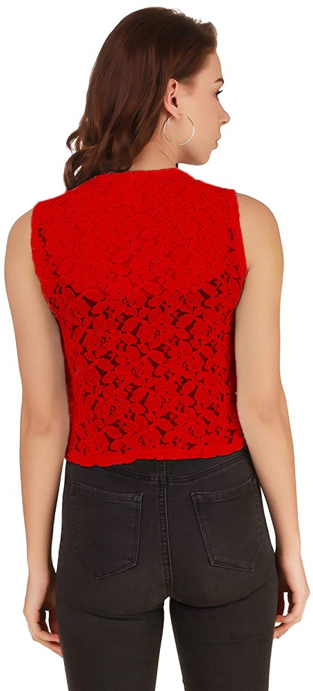 Sleeveless shrugs sale flipkart