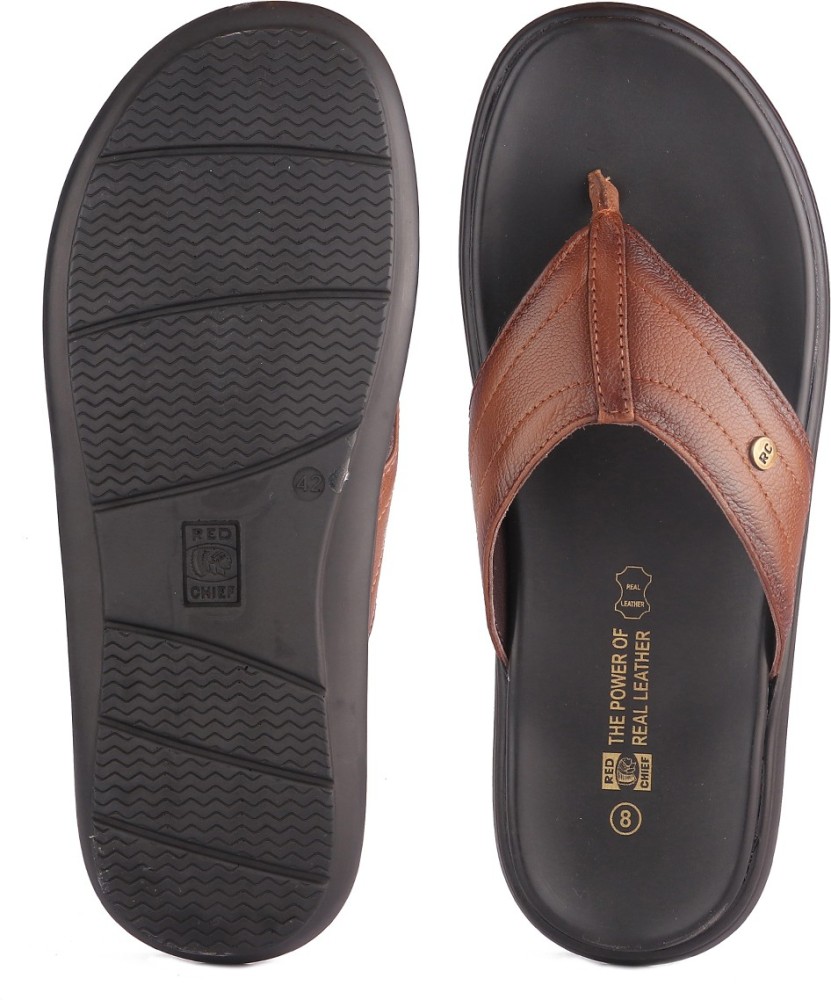 Red chief leather on sale slipper