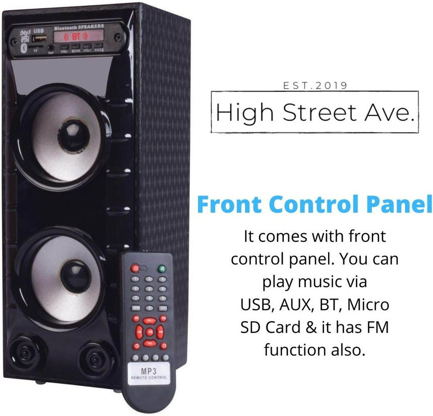 Buy high street ave. Mini Black Speaker With Mic Component 2.0
