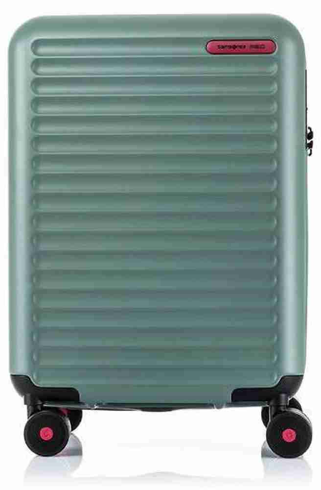 SAMSONITE TOIISC Polycarbonate 55 cms Hardsided Luggage (SAM TOIISC SP55/20  SLT GRN) Expandable Cabin Suitcase - 21 inch Green - Price in India