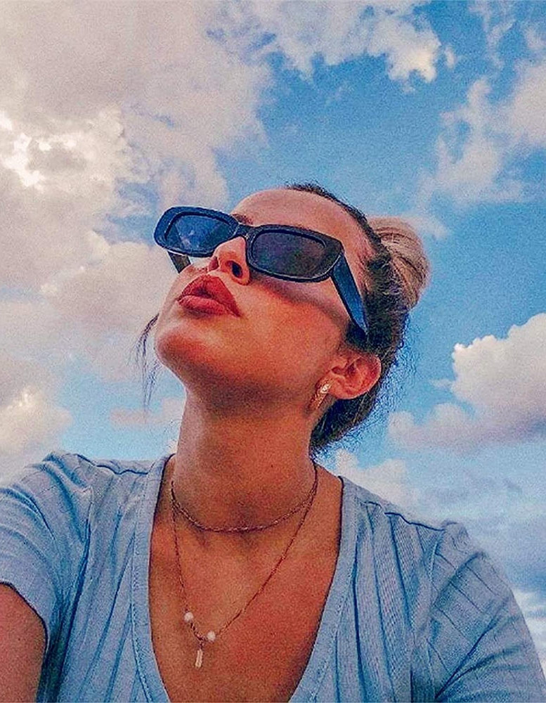 Blue sunglasses for girls hot sale